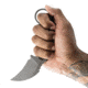 Toor Knives Karsumba R Fixed Blade Knife, 2.5in, CPM 154 Steel, G10 Handle, Burlap, Black Hydro Static, Karsumba -Burlap