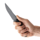 Toor Knives Krypteia S Fixed Blade Knife, 4in, CPM M4 Steel, G10 Handle, Phantom Grey, Black Hydro Static, Krypteia S - Phantom Grey