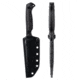 Toor Knives Krypteia T Fixed Blade Knife, 4in, CPM M4 Steel, G10 Handle, SoCom Black, Black Hydro Static, Krypteia T - SoCom Black