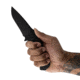 Toor Knives Mullet Fixed Blade Knife, 4.0 in, CPM 154 Steel, G10 Handle, Carbon, Mullet-Carbon