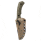 Toor Knives Mullet Fixed Blade Knife, 4.0 in, CPM 154 Steel, G10 Handle, Covert Green, Mullet-Covert Green