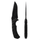 Toor Knives Mullet Fixed Blade Knife, 4in, CPM 154, G10 Handle, Ebony, Mullet-Ebony
