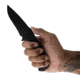 Toor Knives Mullet Fixed Blade Knife, 4in, CPM 154, G10 Handle, Ebony, Mullet-Ebony