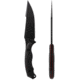 Toor Knives Raven Fixed Blade Knife, 5.5 in CPM 3V Blade, G10 Shadow Black Handle, Raven-Shadow-Black