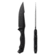 Toor Knives Raven Fixed Blade Knife, 5.5 in CPM 3V Blade, G10 Carbon Handle, Raven-Carbon