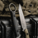 Toor Knives Serpent Fixed Blade Knife, 3.75in, Steel CPM3V, G10 Handle, Carbon, Serpent-Carbon