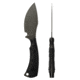 Toor Knives Vellum Fixed Blade Knife, 3.5in, CPM 154, Ebony Handle, Spanish Moss, Vellum-Spanish Moss