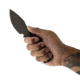 Toor Knives Vellum Fixed Blade Knife, 3.5in, CPM 154, Ebony Handle, Spanish Moss, Vellum-Spanish Moss