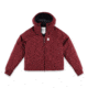 Topo Designs Mountain Puffer Hoodie - Womens, Burgundy, 7090322440245