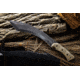 TOPS Knives A-Klub Fixed Blade Knife, 12.38in, 1095 RC 56-58 Steel, Green Canvas Micarta Handle, AKLB-02