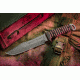 Tops Knives Apache Dawn Rockies Edition Fixed Blade Knife, 6.75 in, Tumble Blade Finish, 1095 RC 56-58 Steel, Black G10 Handle APAD-02