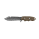 Tops Knives Backpacker's Bowie Fixed Blade Knife,4.5in,1095 RC 56-58 Steel,Tumble Blade,Green Canvas Micarta Handle, BPB-01