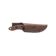 TOPS Knives Bull Trout Fixed Blade Knife, 6.50in, Tumble Finish, Chocolate Leather BLTT-01