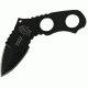 Tops Knives Devil's Elbow, Black Linen Micarta Handle, Blk Blade, Sheath TKDEV-02