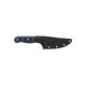 TOPS Knives Dicer 3 Paring Kitchen Knife, 3.5in, CPM S35Vn Steel, Drop Point, Black Canvas Micarta/Blue-Black G10 Handle DCR3-01