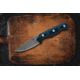 TOPS Knives Dicer 3 Paring Kitchen Knife, 3.5in, CPM S35Vn Steel, Drop Point, Black Canvas Micarta/Blue-Black G10 Handle DCR3-01