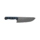 TOPS Knives Dicer 8 Chef Kitchen Knife, 7.75in, CPM S35Vn Steel, Drop Point, Black Canvas Micarta/Blue-Black G10 Handle DCR8-01