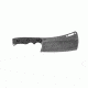 Tops Knives El Chappo Fixed Blade Knif, 6 in Acid Rain Blade, 1095 RC 56-58 Steel, Black Canvas Micarta Handle ECHA-02