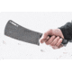 Tops Knives El Chappo Fixed Blade Knif, 6 in Acid Rain Blade, 1095 RC 56-58 Steel, Black Canvas Micarta Handle ECHA-02