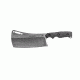 Tops Knives El Chappo Fixed Blade Knif, 6 in Acid Rain Blade, 1095 RC 56-58 Steel, Black Canvas Micarta Handle ECHA-02