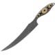 TOPS Knives Filet Knife, 8 tumbled finish 154CM stainless fillet blade, SureTouch black and tan G10 handle, FIL-01