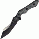 Tops Knives HKT Hunter Killer Tracker,5in Carbon, Black Linen Micarta Handle Fixed Blade Knife,5in,Carbon Steel Blade,Black Linen Micarta Handle TPHKT01
