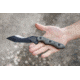 Tops Knives HKT Hunter Killer Tracker,5in Carbon, Black Linen Micarta Handle Fixed Blade Knife,5in,Carbon Steel Blade,Black Linen Micarta Handle TPHKT01