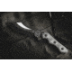 Tops Knives HKT Hunter Killer Tracker,5in Carbon, Black Linen Micarta Handle Fixed Blade Knife,5in,Carbon Steel Blade,Black Linen Micarta Handle TPHKT01