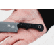 TOPS Knives Ivie 2.5in Fixed Blade Knife, 1095 Steel, Wharncliffe, Black Canvas Micarta, IV-02