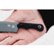 TOPS Knives Ivie 2.5in Fixed Blade Knife, 1095 Steel, Wharncliffe, Black Canvas Micarta, IV-02