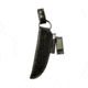 Tops Knives Leather Dangler-Style Sheath, w/Firesteel and Survival Whistle, Black, Right Hand, SHL-BUSH-LH
