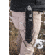 Tops Knives Longhorn Bowie Micarta Fixed Blade Knife, w/Black River Wash and RMT, Black, 6.75in, LONGB-06