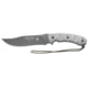 Tops Knives Longhorn Bowie Micarta Fixed Blade Knife, w/Black River Wash and RMT, Black, 6.75in, LONGB-06