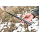 Tops Knives Longhorn Bowie Micarta Fixed Blade Knife, w/Black River Wash, Black, 6.75in, LONGB-05