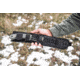 Tops Knives Longhorn Bowie Micarta Fixed Blade Knife, w/Black River Wash, Black, 6.75in, LONGB-05