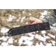 Tops Knives Longhorn Bowie Micarta Fixed Blade Knife, w/Black River Wash, Black, 6.75in, LONGB-05