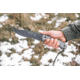 Tops Knives Longhorn Bowie Micarta Fixed Blade Knife, w/Black River Wash, Black, 6.75in, LONGB-05