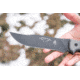 Tops Knives Longhorn Bowie Micarta Fixed Blade Knife, w/Black River Wash, Black, 6.75in, LONGB-05