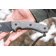 Tops Knives Longhorn Bowie Micarta Fixed Blade Knife, w/Black River Wash, Black, 6.75in, LONGB-05
