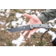 Tops Knives Longhorn Bowie Micarta Fixed Blade Knife, w/Black River Wash, Black, 6.75in, LONGB-05