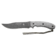 Tops Knives Longhorn Bowie Micarta Fixed Blade Knife, w/Black River Wash, Black, 6.75in, LONGB-05