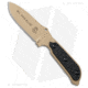 TOPS Knives Mil-Spie Elite Fixed Blade Knife, 4.00in, 1095, Drop Point Blade, Micarta Black Handle, Tan/Black, 8.00in, BHQ-63673
