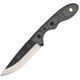 Tops Knives Mini Scandi Knife Black Linen Knife TPMSKBLM