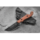 Tops Knives Pit Stop 3 Fixed Blade Knife,3in,Carbon Steel Blade,Tan Canvas Micarta Handle TPPSK01