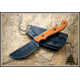 Tops Knives Pit Stop 3 Fixed Blade Knife,3in,Carbon Steel Blade,Tan Canvas Micarta Handle TPPSK01