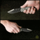 Tops Knives Sneaky Pete Fixed Blade Knife, Gray, 3.63in, SP-03