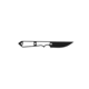 TOPS Knives Street Spike Fixed Blade Knife, Black Traction 2.75in Blade, Skeletonized Handle, Kydex Sheath Included STS-01