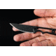 TOPS Knives Street Spike Fixed Blade Knife, Black Traction 2.75in Blade, Skeletonized Handle, Kydex Sheath Included STS-01