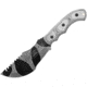 TOPS Knives Tom Brown Tracker Camo Knife, 6.38 camo finish sawback 1095HC steel blade, Black linen micarta handle, TBT-010-CAMO