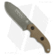 TOPS Knives Wilderness Guide Fixed Blade Knife, 4.38in, 1095, Drop Point Blade, Micarta, Green Handle, Green/Gray, 8.78 inch, BHQ-194753